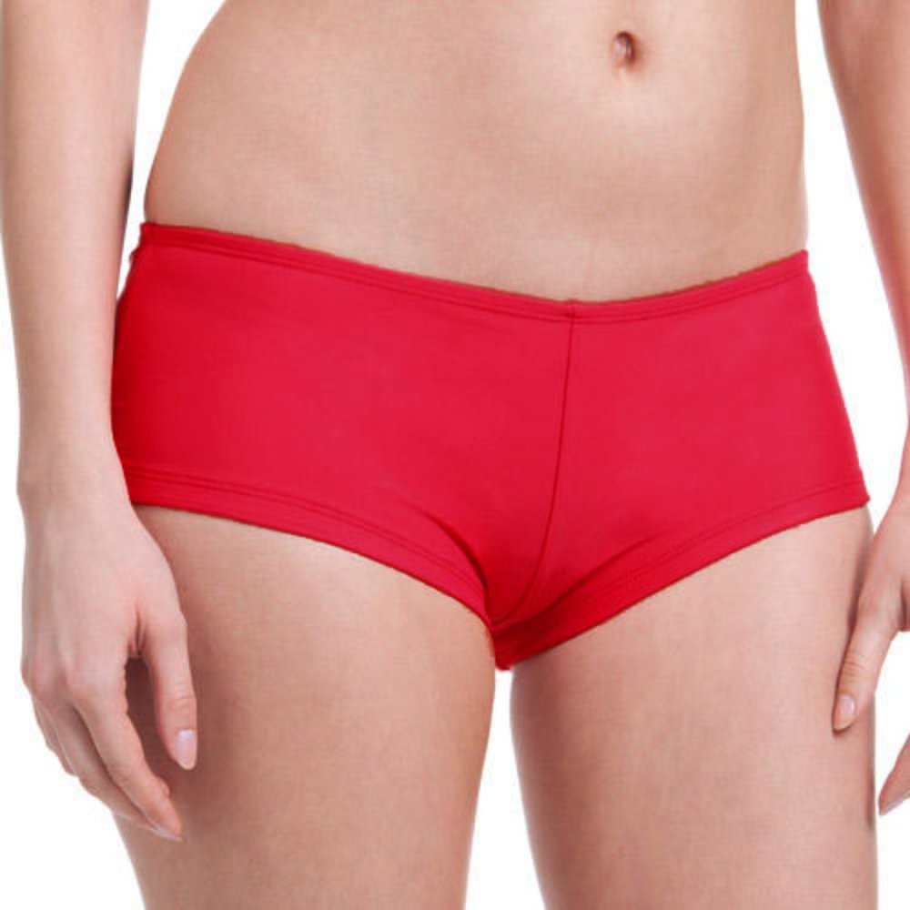 x Women's Swimsuit Swim Bottom Bikini Boyshort Red 2X Plus CATALINA new